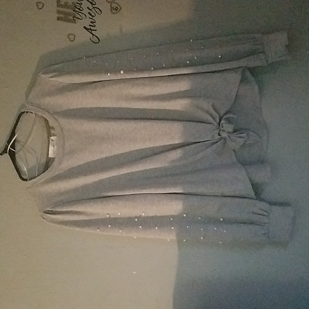 Pearl sleeved sweater